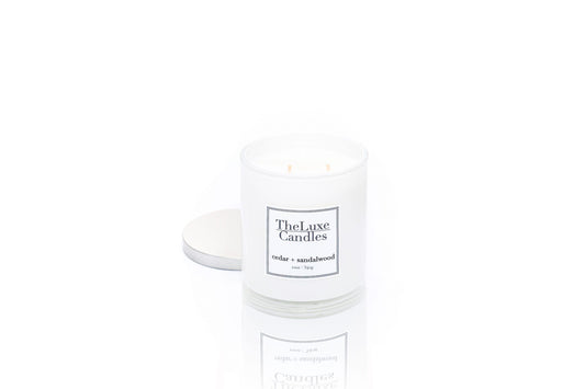 CEDAR + SANDALWOOD LUXE CANDLE