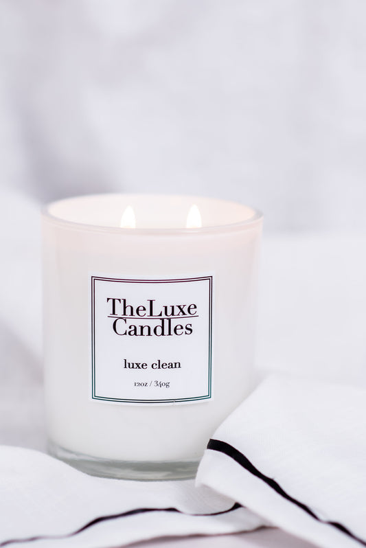 linen with depth candle