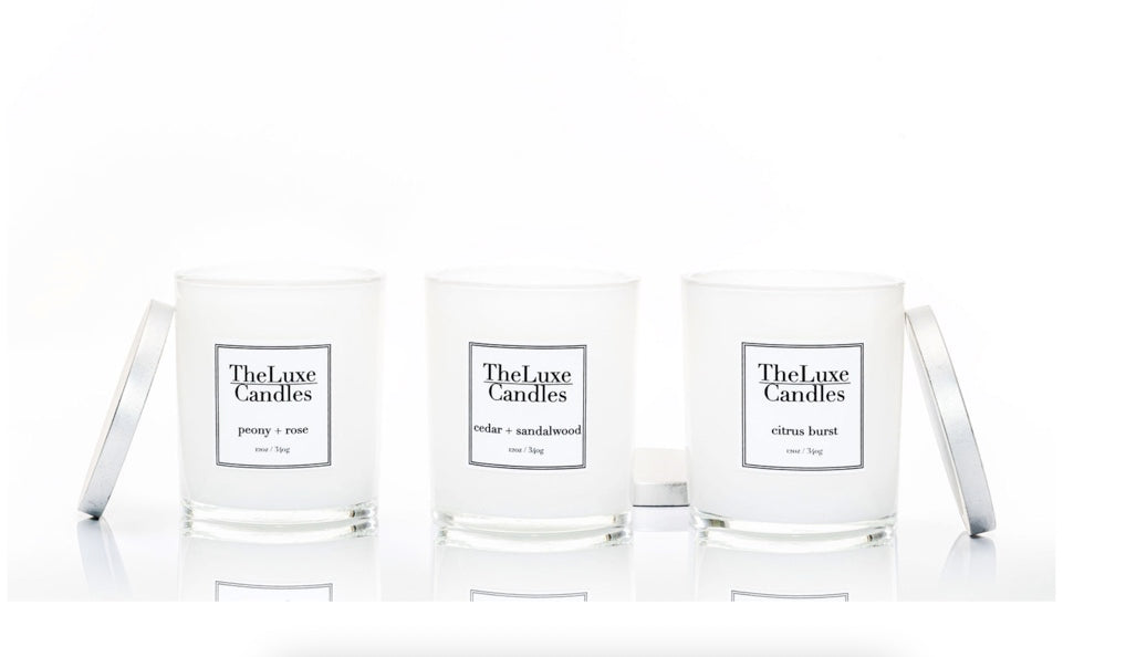 citrus floral peony sandalwood candle