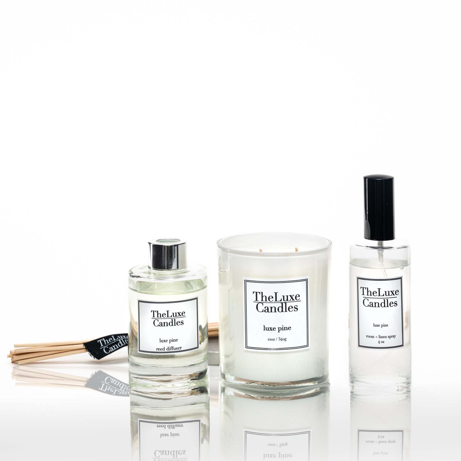 pine luxe holiday candle