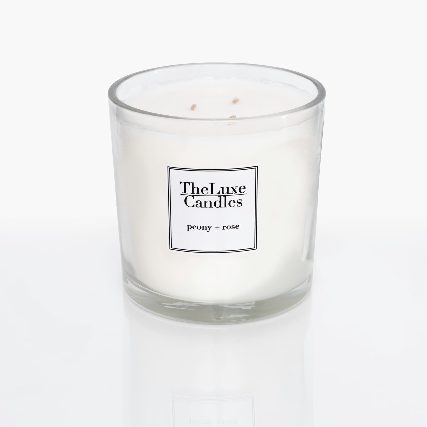 PEONY + ROSE THREE WICK LUXE CANDLE