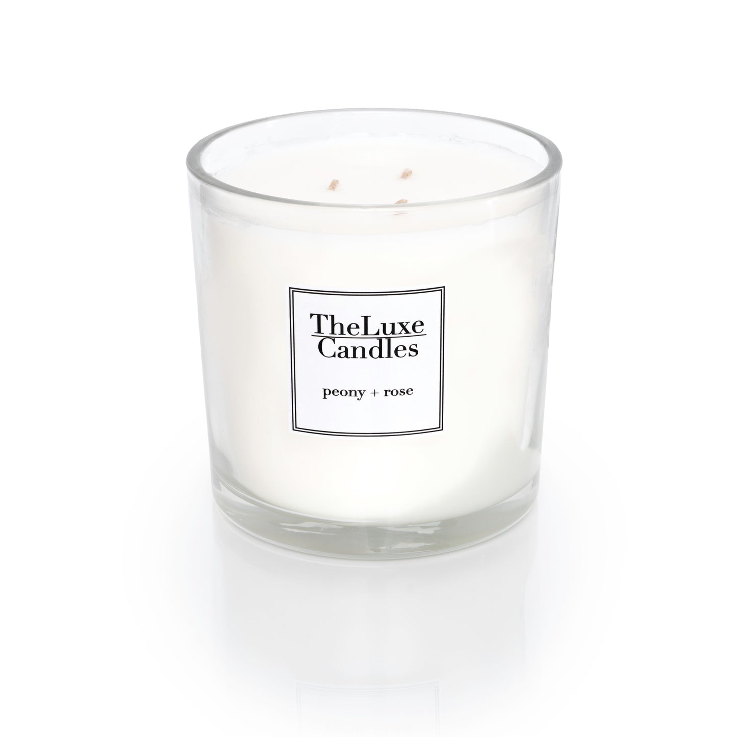 PEONY + ROSE THREE WICK LUXE CANDLE