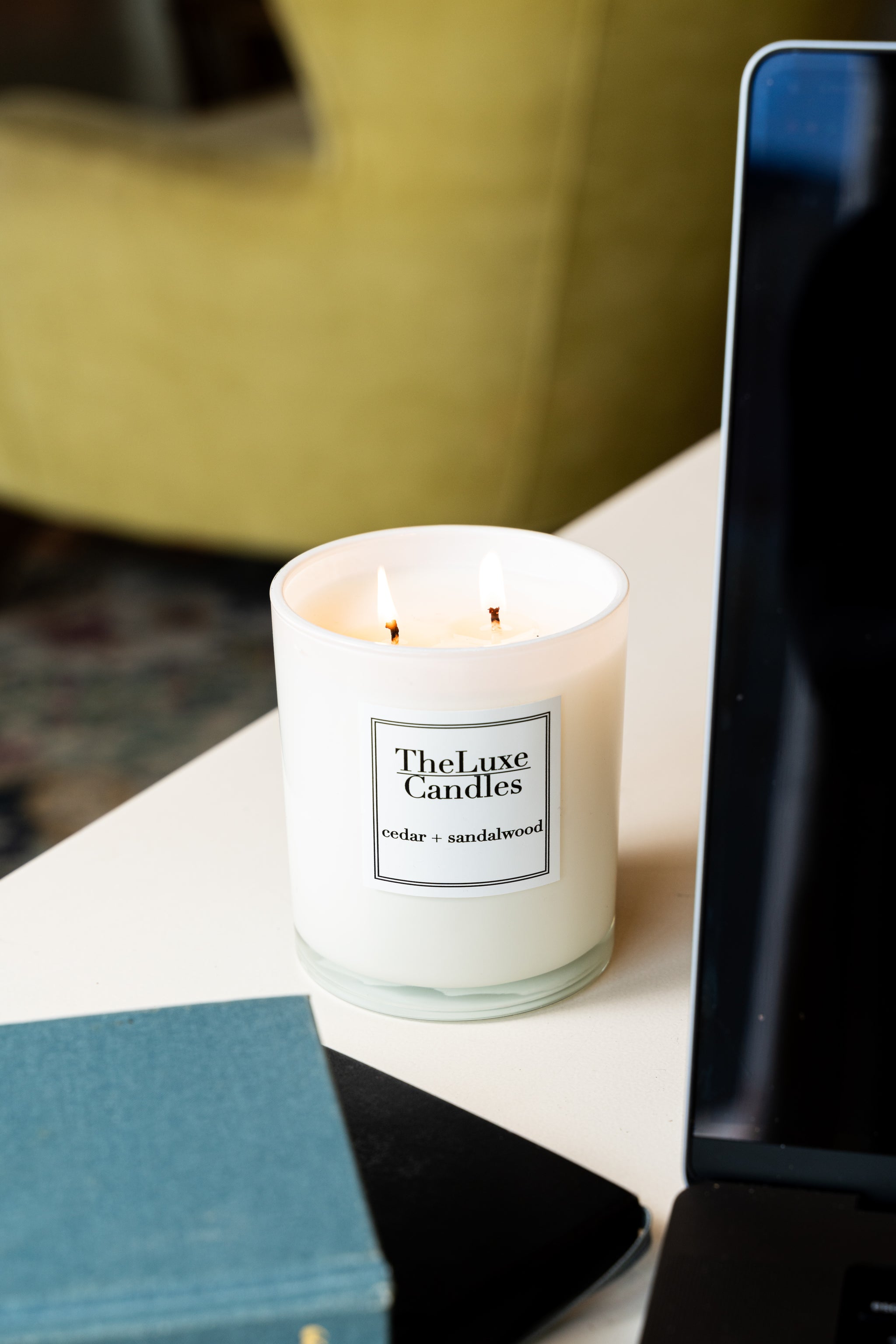 cedar, citrus  myrrh  sandalwood patchouli Candle