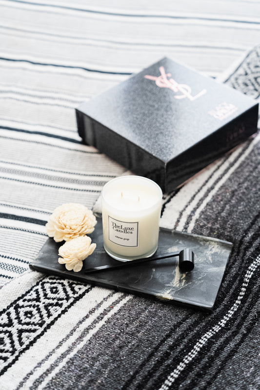 Spiked cider bitter orange and ambered sandalwood candle