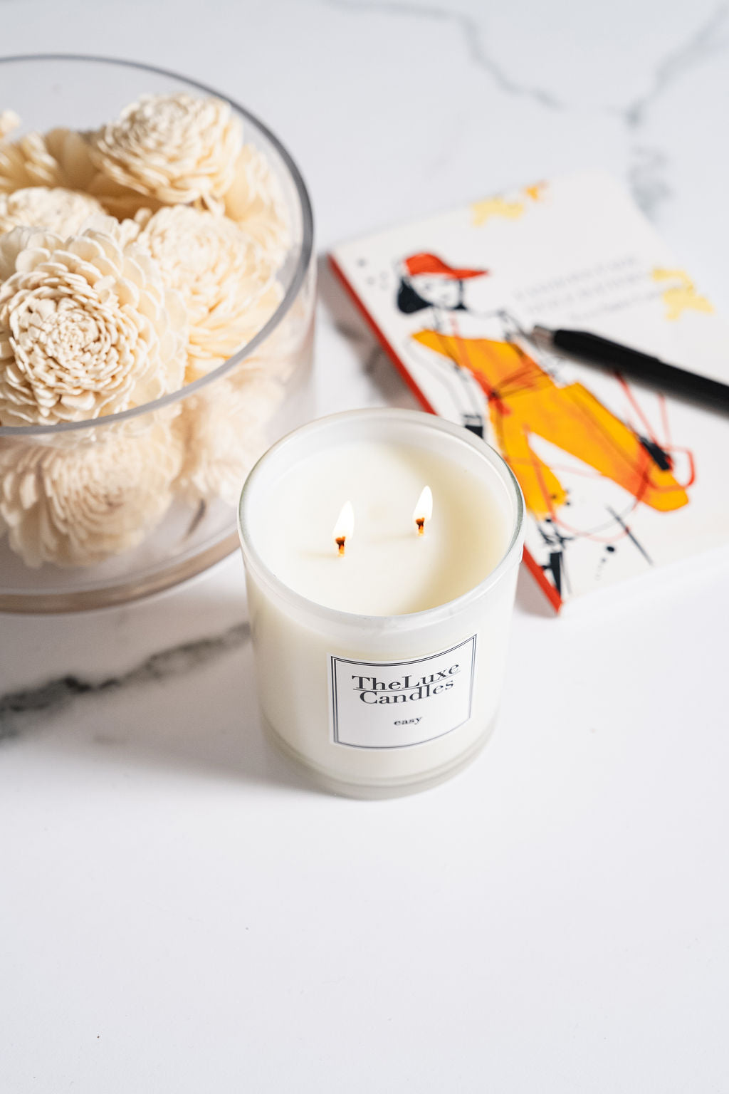 mint candle + basil candle + kitchen summer candle
