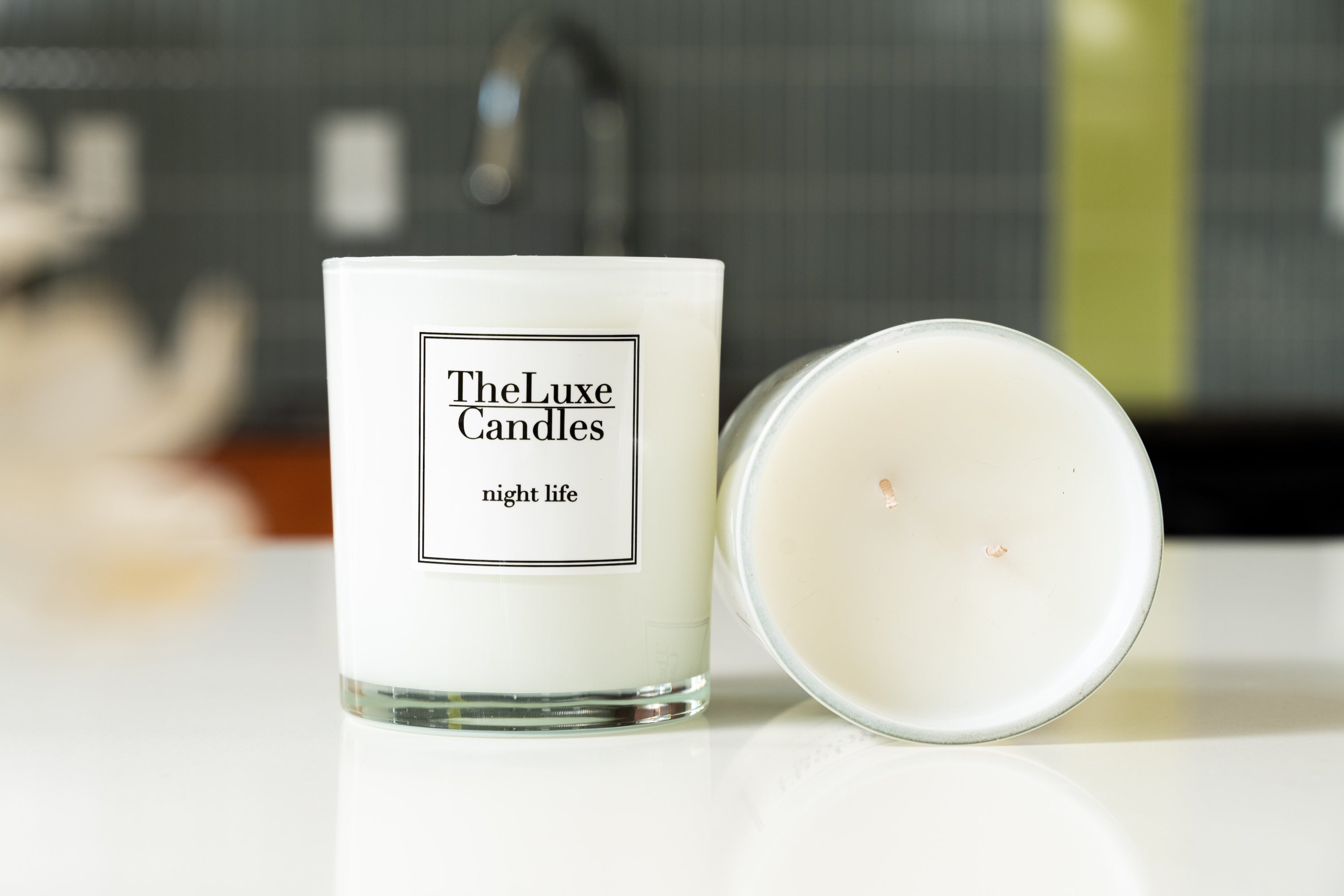 vanilla + tobacco + rum candle