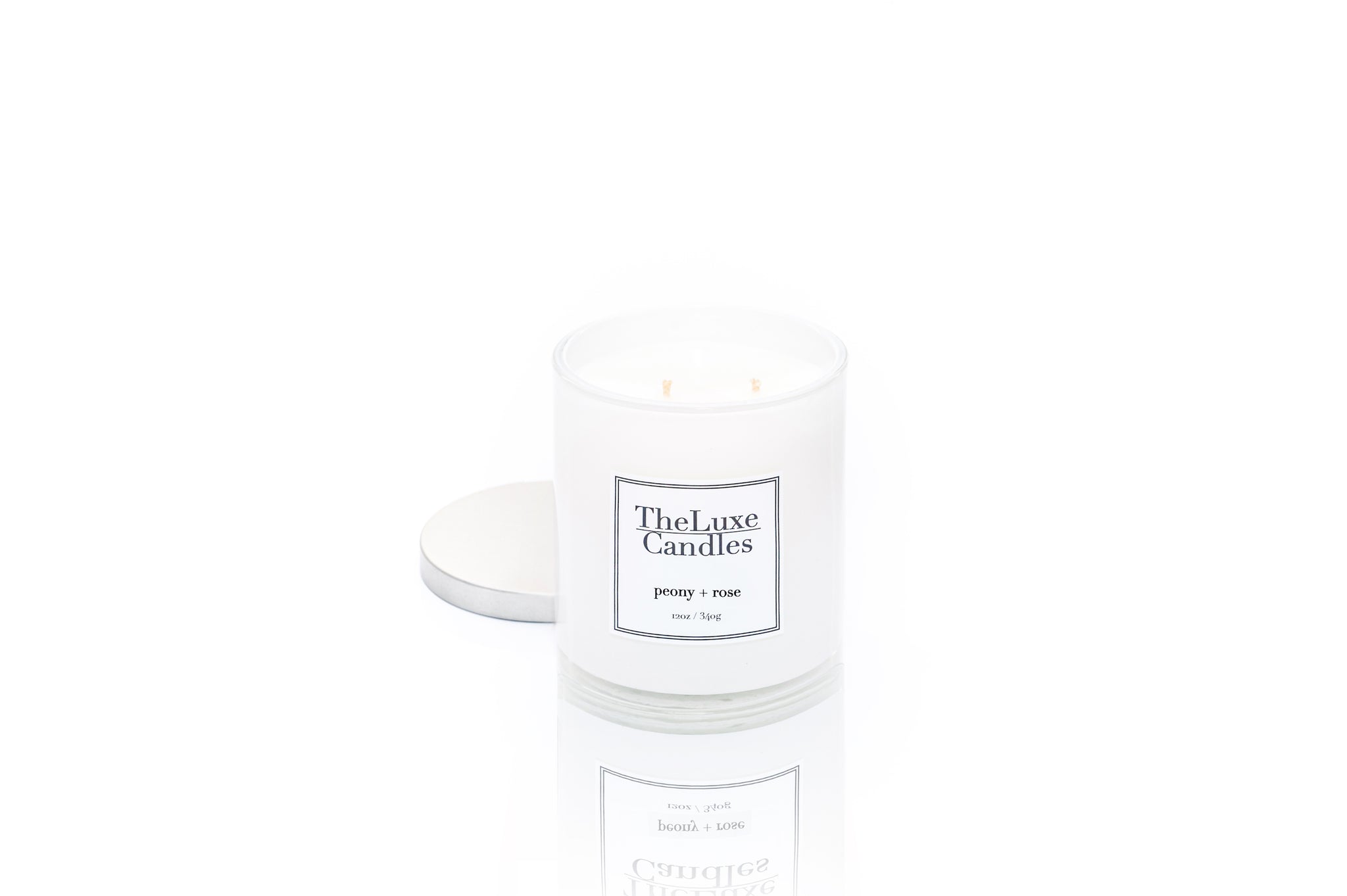 peony rose candle