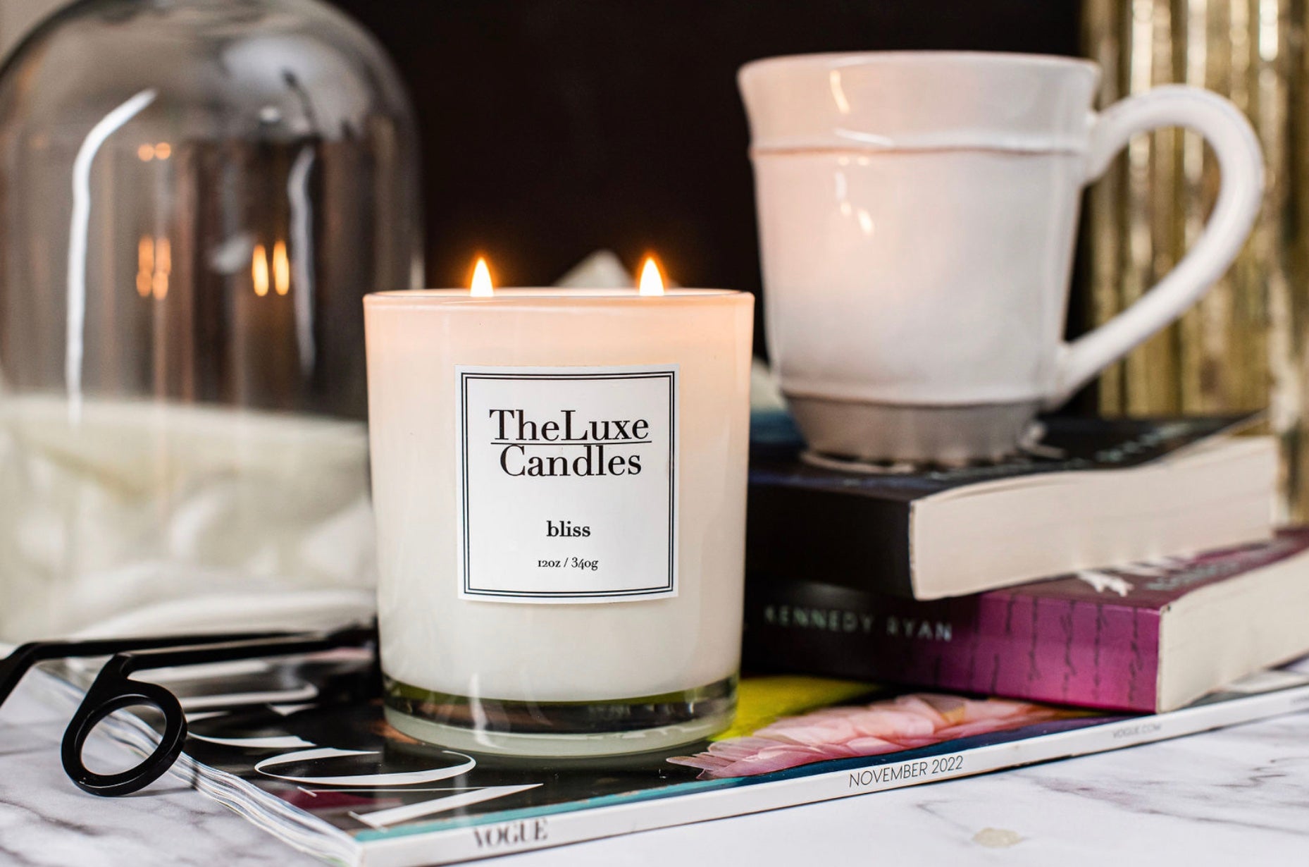 bliss lemon cardamom candle + room spray