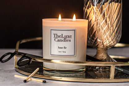 fir holiday candle